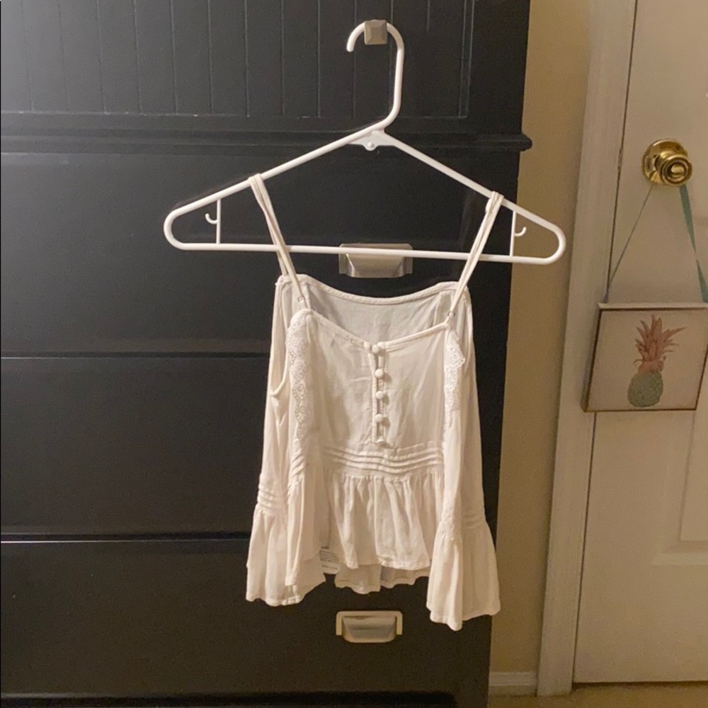 White lace detail cami